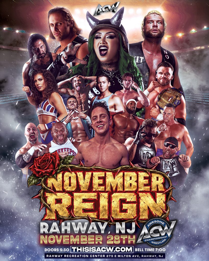 ACW November Reign: November 28, 2026 at the Rahway Rec Center in Rahway, New Jersey
