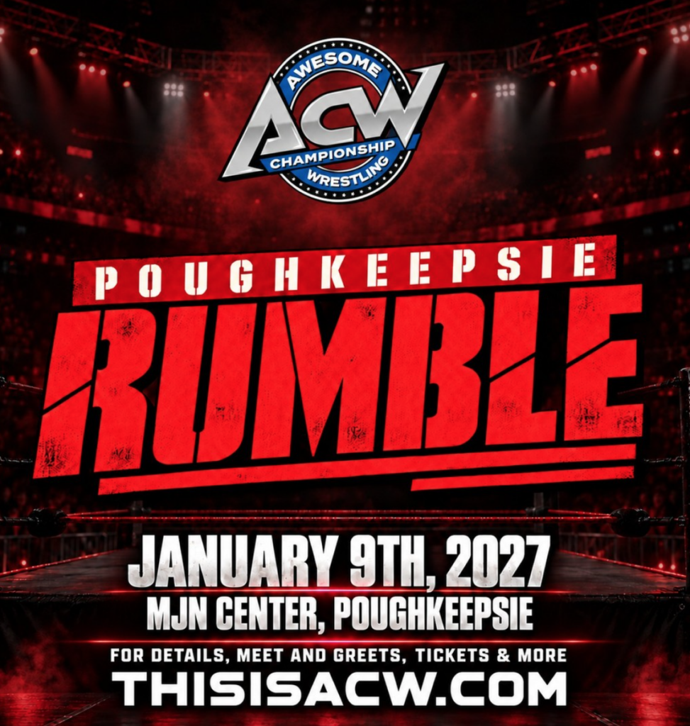 Get ready to kick off the new year with hard-hitting action as Awesome Championship Wrestling presents Poughkeepsie Rumble on Saturday, January 9, 2027!